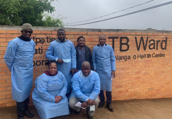 LabCoP Mgt team with Nhlangano Tuberculosis Laboratory staff in Eswatini