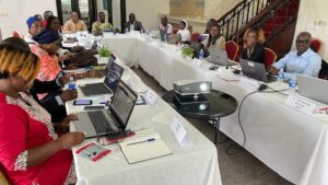 Working session (self-assessment workshop) at the Limaniya Golf Hotel in Abidjan, Ivory Coast