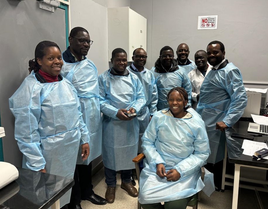 ASLM supports calibration of laboratory equipment calibration standards at the National Microbiology Reference Laboratory in Zimbabwe