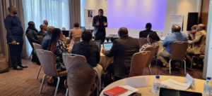 Dr Temesgen Endalew, ASLM Learning Experience Manager addressing participants on the first day of the workshop