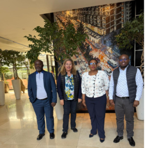 TrEQAP Trainers: Sylvanus Tekwe FON – ASLM, Professor Olga Perovic - NICD, Patience Dabula - ASLM and Paul Kahara – Ranqual Consulting Group